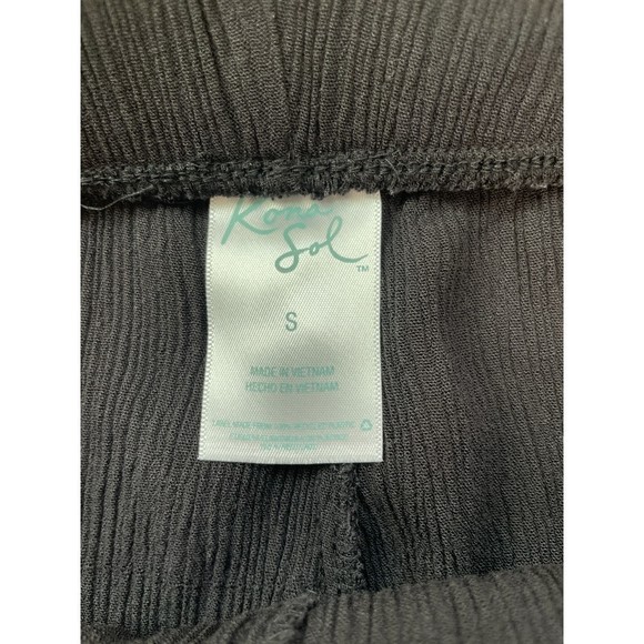 Kona Sol Black Split Leg Swim Cover Up Pants S - Picture 3 of 7